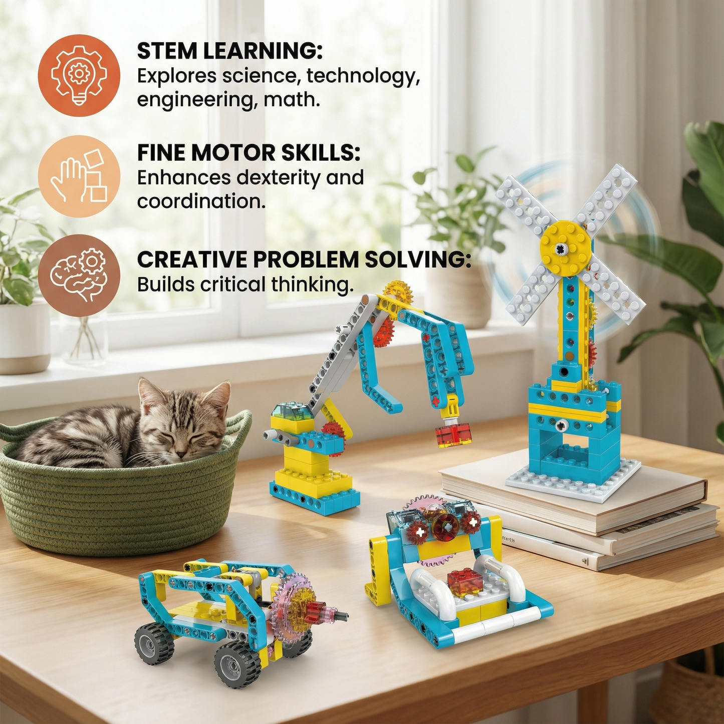 3-in-1 Science and Technology Building Block Set
