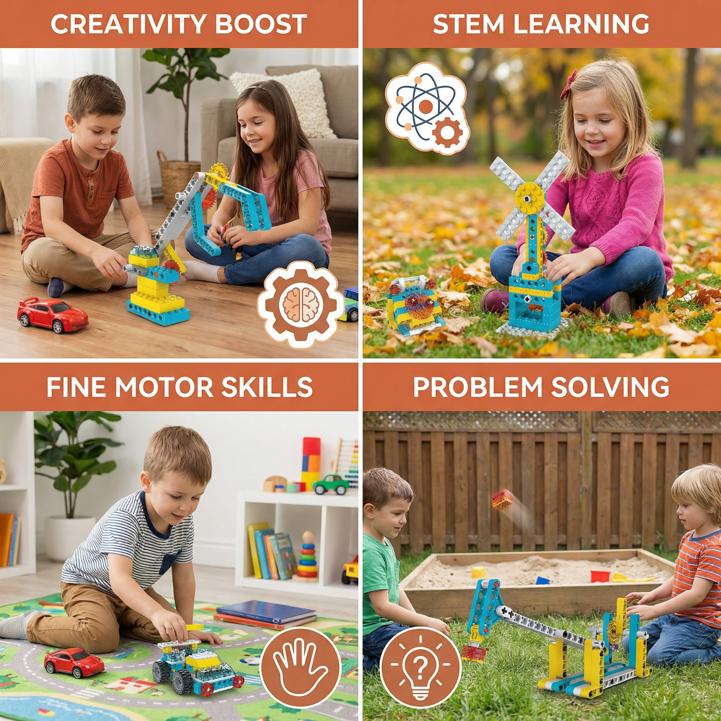 3-in-1 Science and Technology Building Block Set