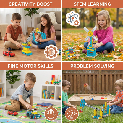3-in-1 Science and Technology Building Block Set