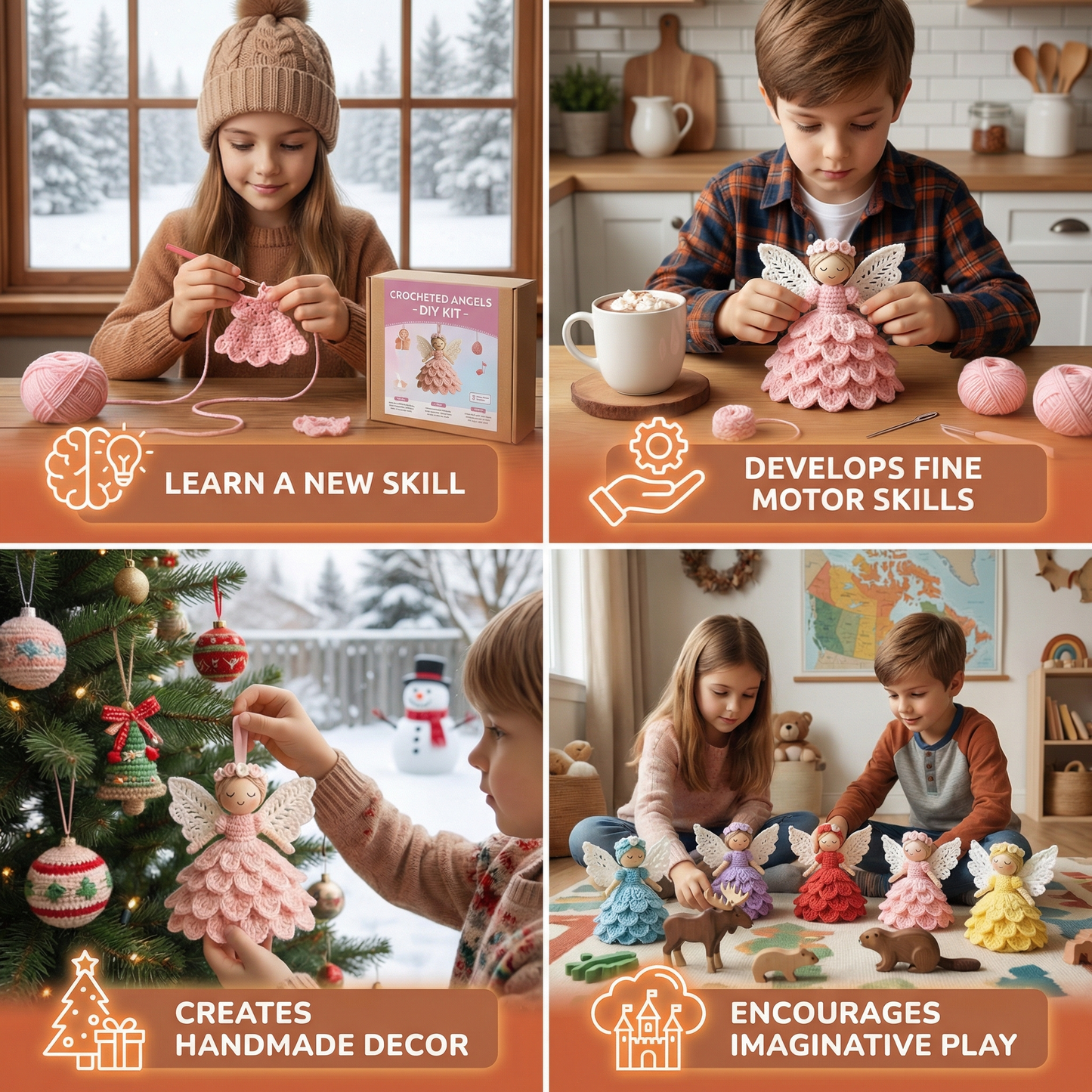 Crocheted Angels - DIY Kit