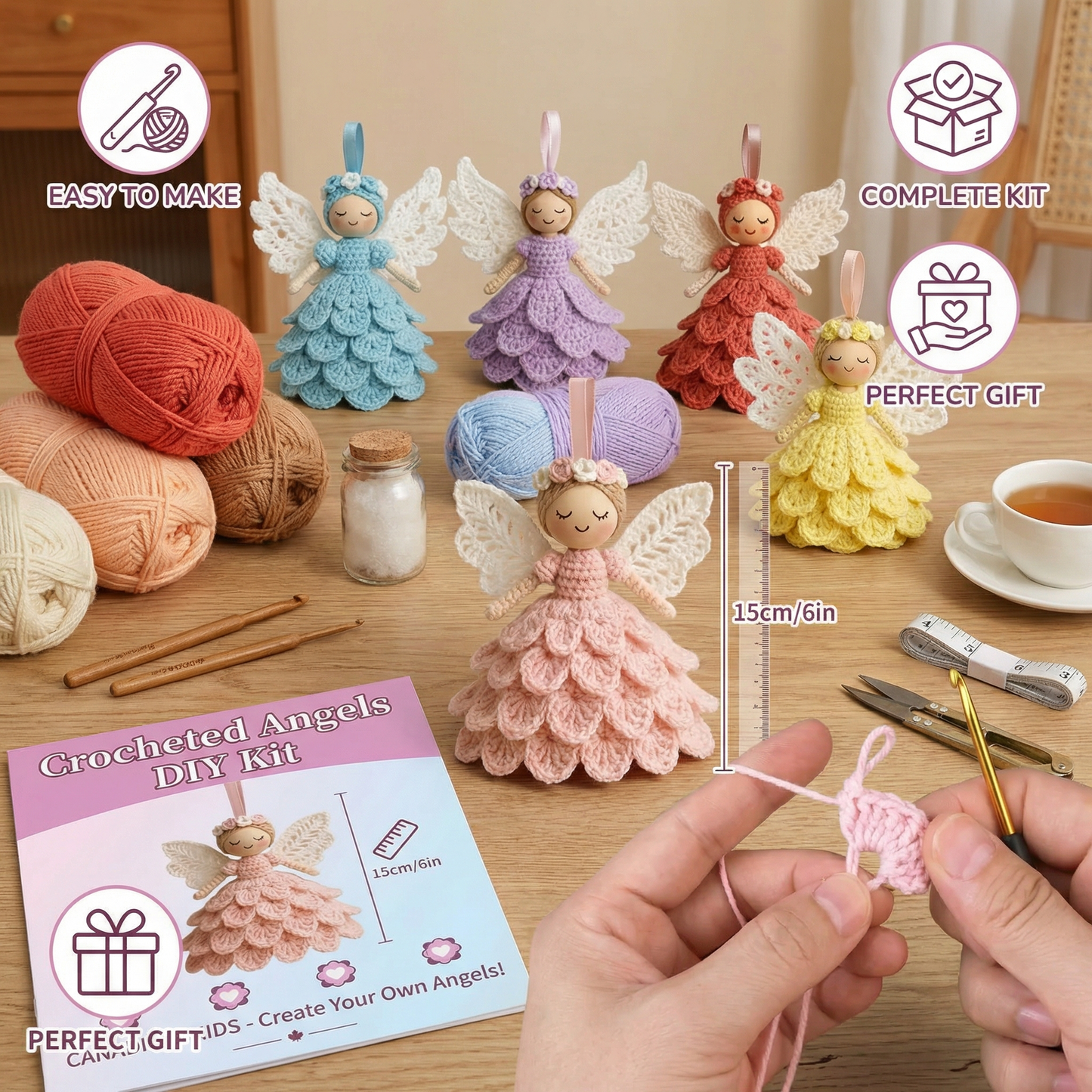 Crocheted Angels - DIY Kit