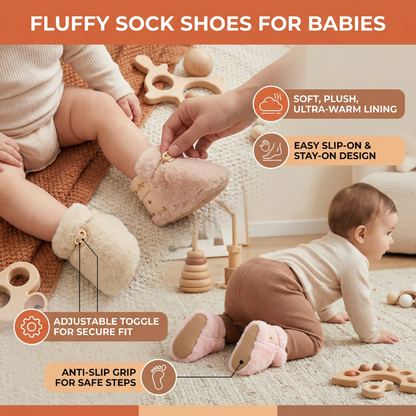 Fluffy Sock Shoes for Babies