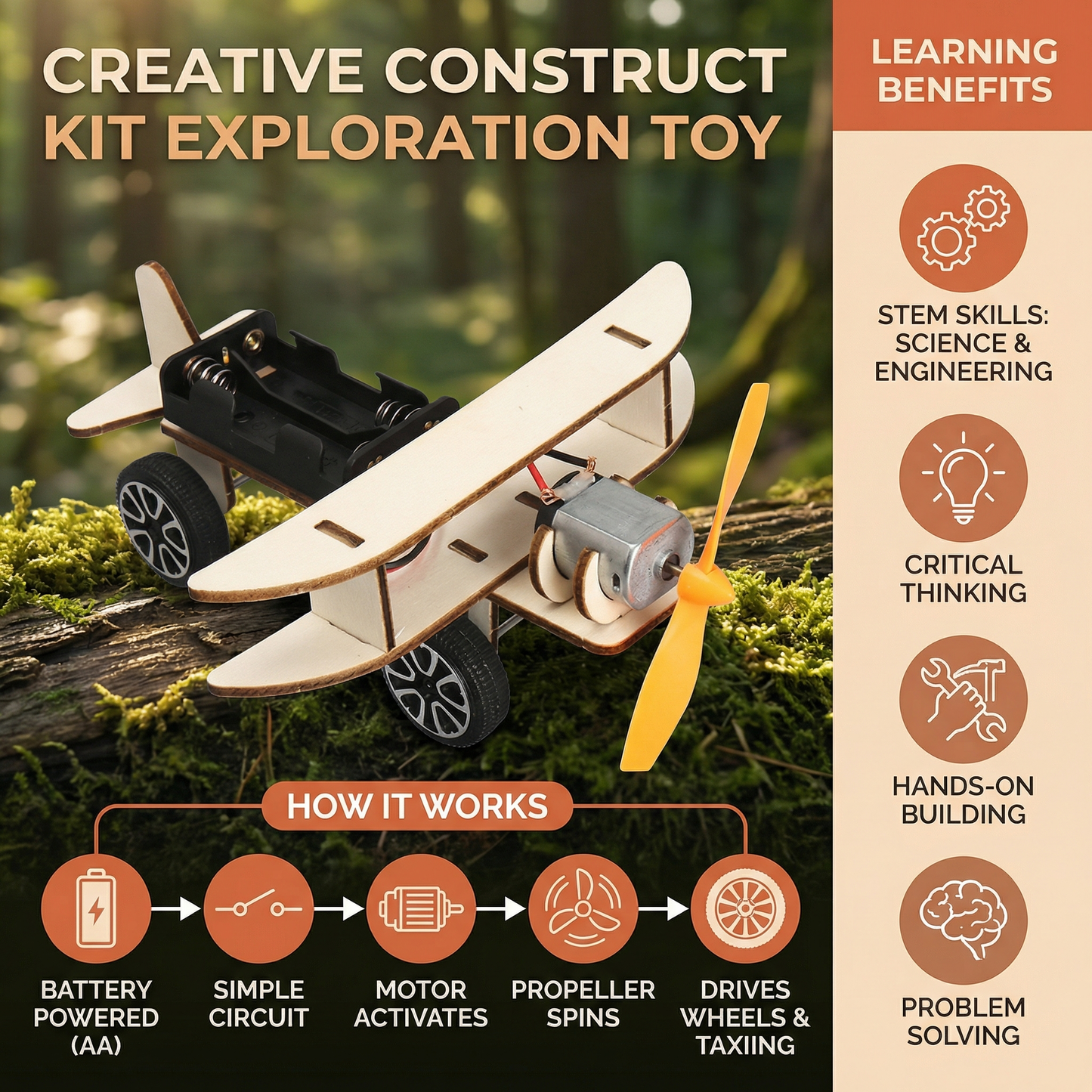 Creative Construction Kit Exploration Toy – Science That Makes Learning Fun!