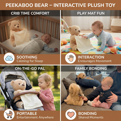 Peekaboo Bear – Interactive Plush Toy