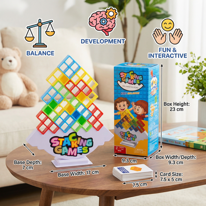 Stacking Tower Balance Game