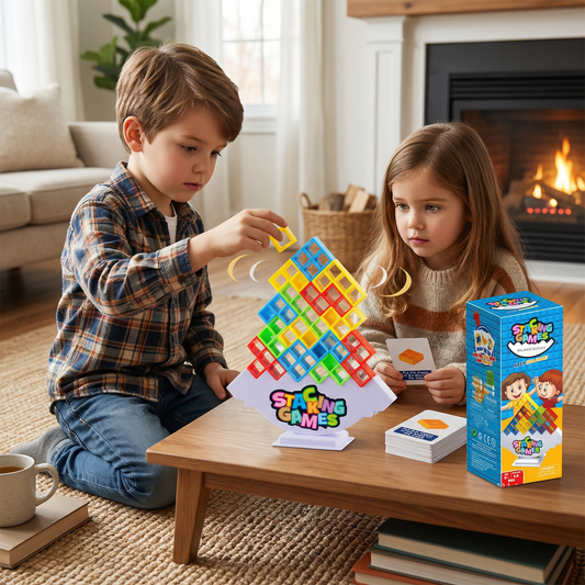 Stacking Tower Balance Game
