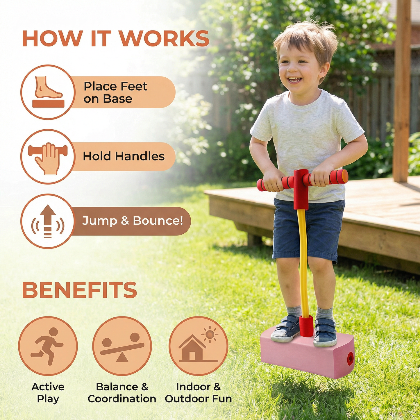 Kids Foam Pogo Jumper – Jumping Toy for Indoor & Outdoor Fun