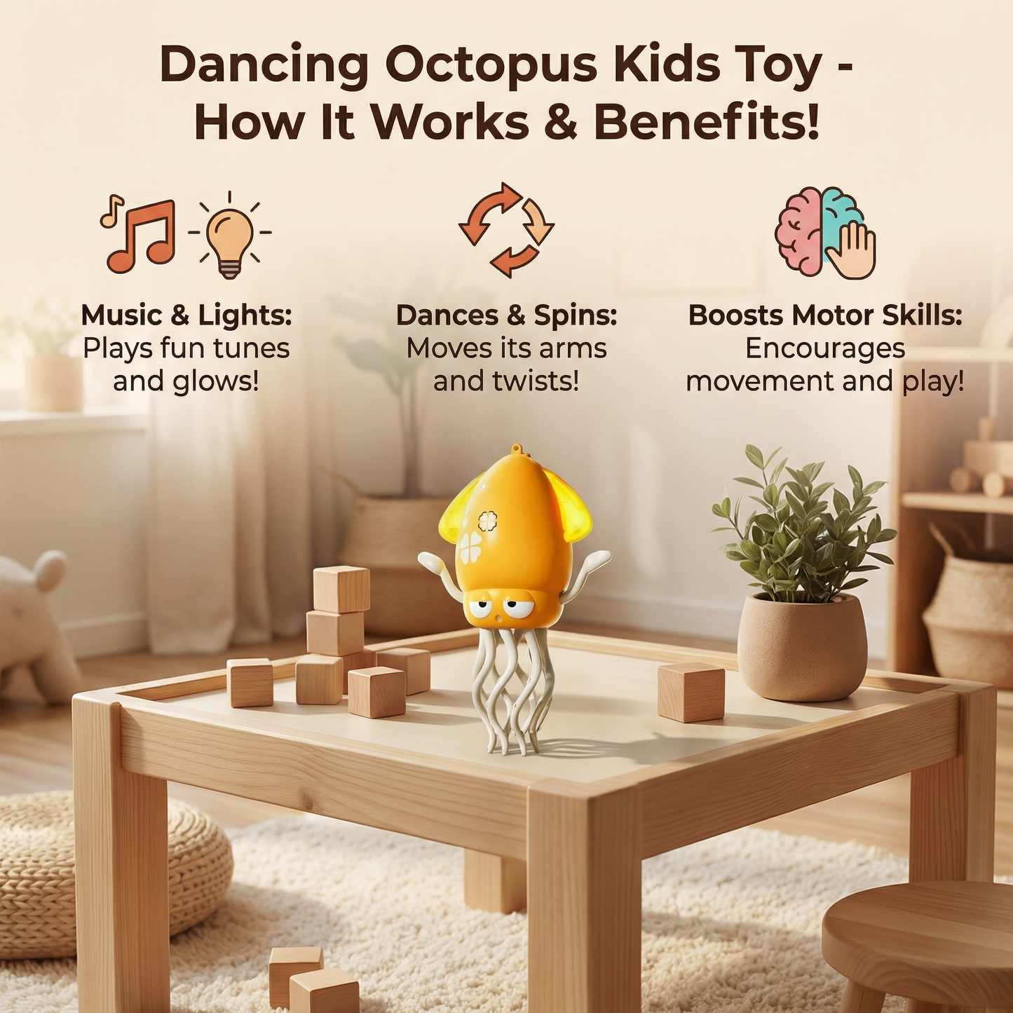 Dancing Octopus Kids Toy