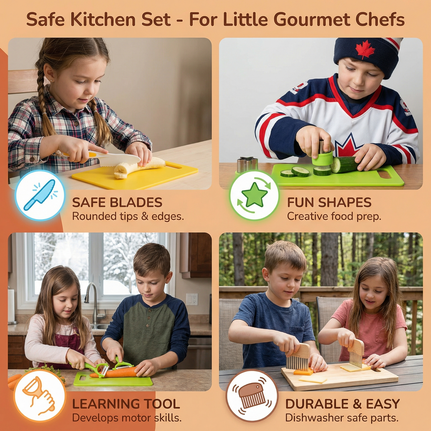 Safe Kitchen Set - For Little Gourmet Chefs