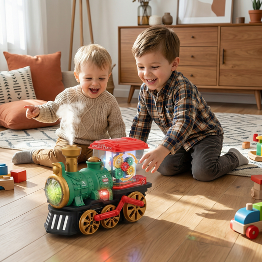Smart Children's Steam Locomotive with Real Steam