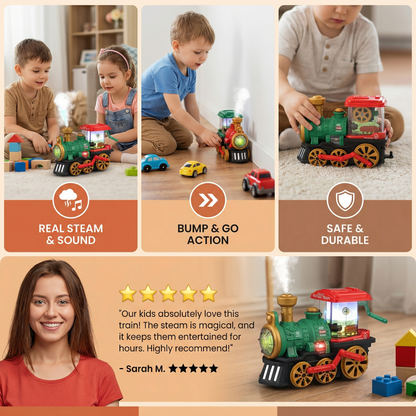 Smart Children's Steam Locomotive with Real Steam