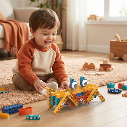 Science and Educational Building Blocks with Motor