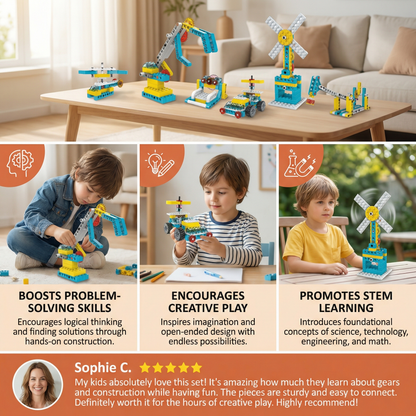 3-in-1 Science and Technology Building Block Set