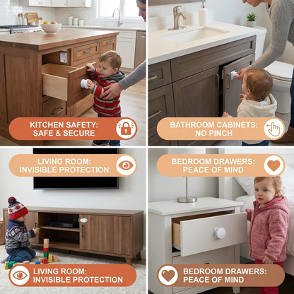 Magnetic Child Safety Cabinet and Door Set