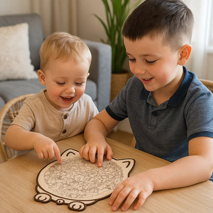 Wooden Cat Puzzle