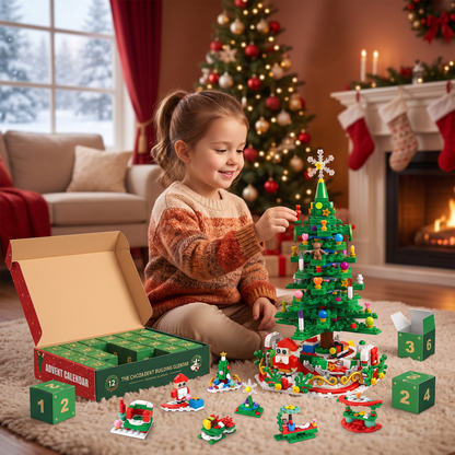 Christmas Tree Building Blocks Advent Calendar for Kids