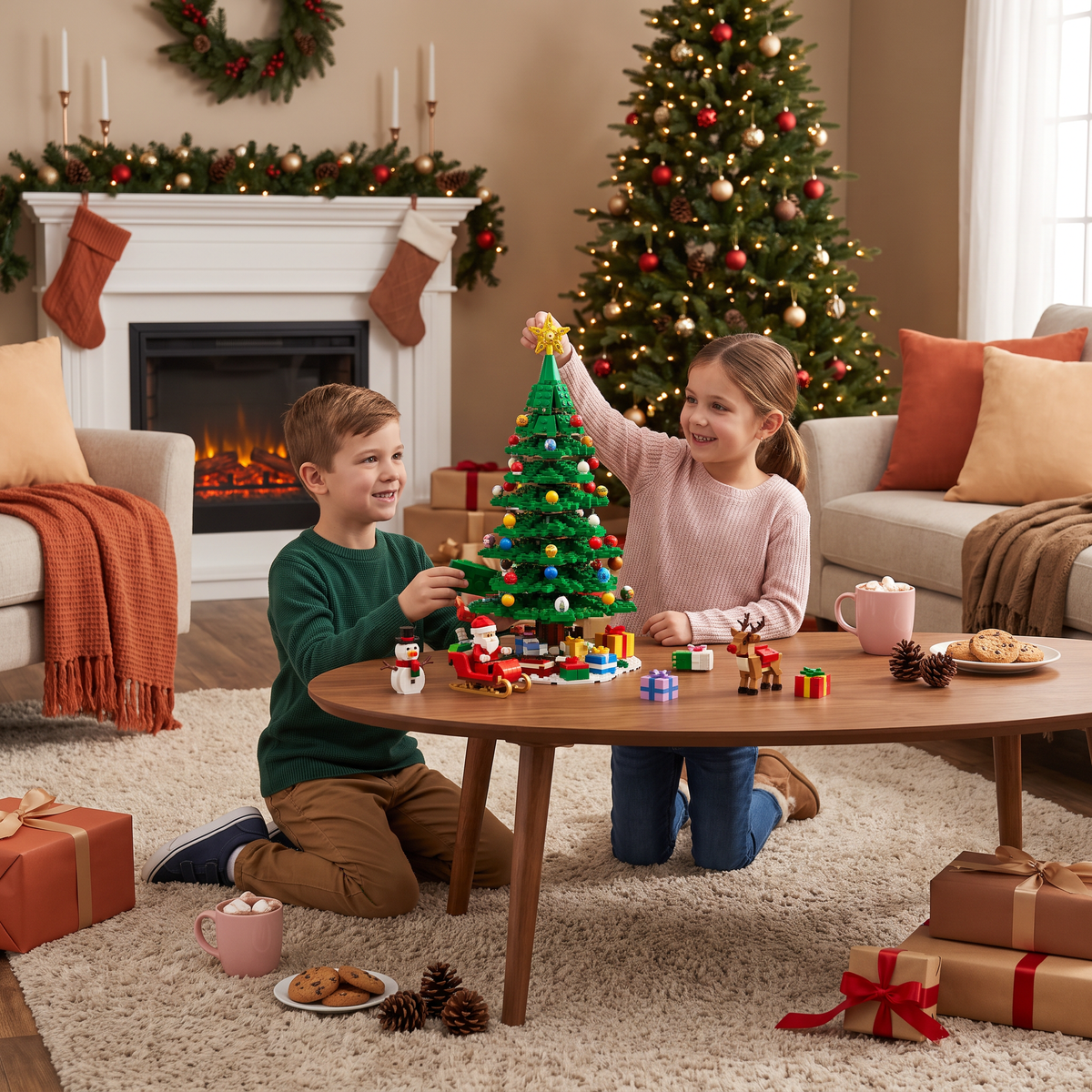 Christmas Tree Building Blocks Advent Calendar for Kids