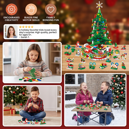 Christmas Tree Building Blocks Advent Calendar for Kids
