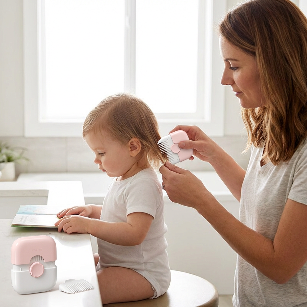 Child-Friendly and Gentle Haircut Comb