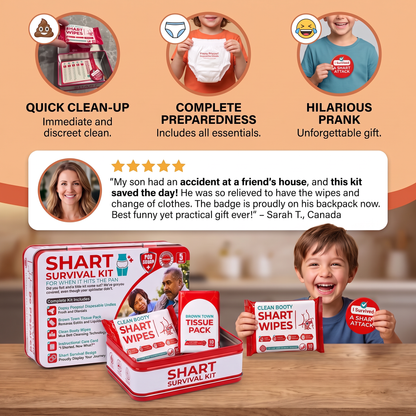 Funny Shart Survival Kit – Ultimate Poop Prank Gift Set