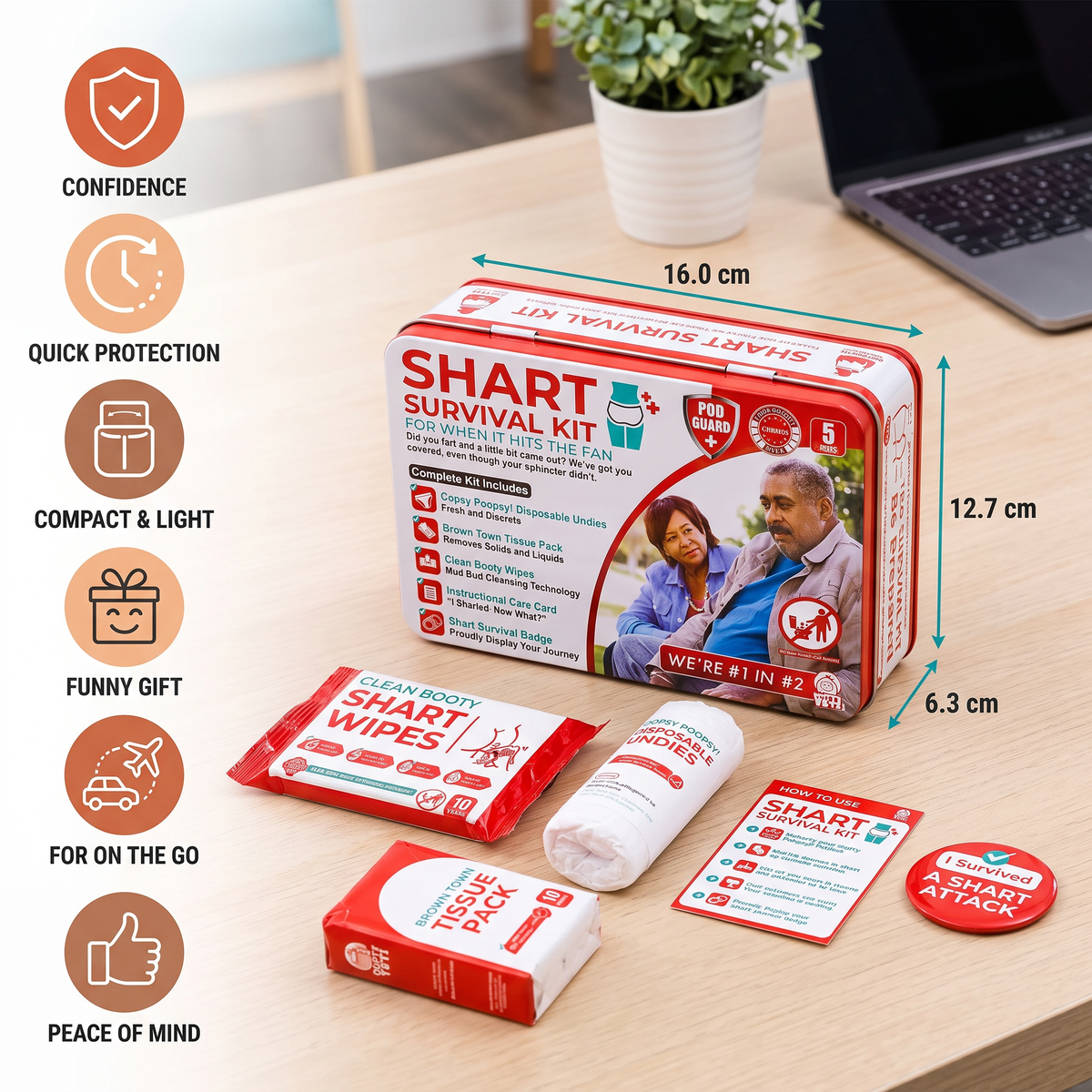Funny Shart Survival Kit – Ultimate Poop Prank Gift Set