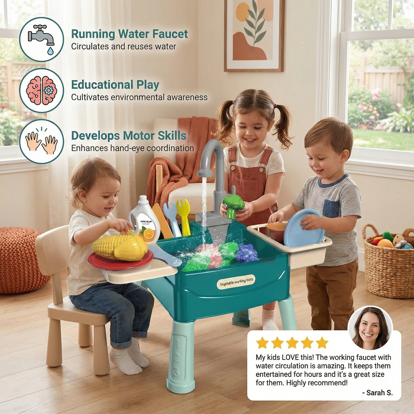 WaterWonder – Play Kitchen with Magic Faucet
