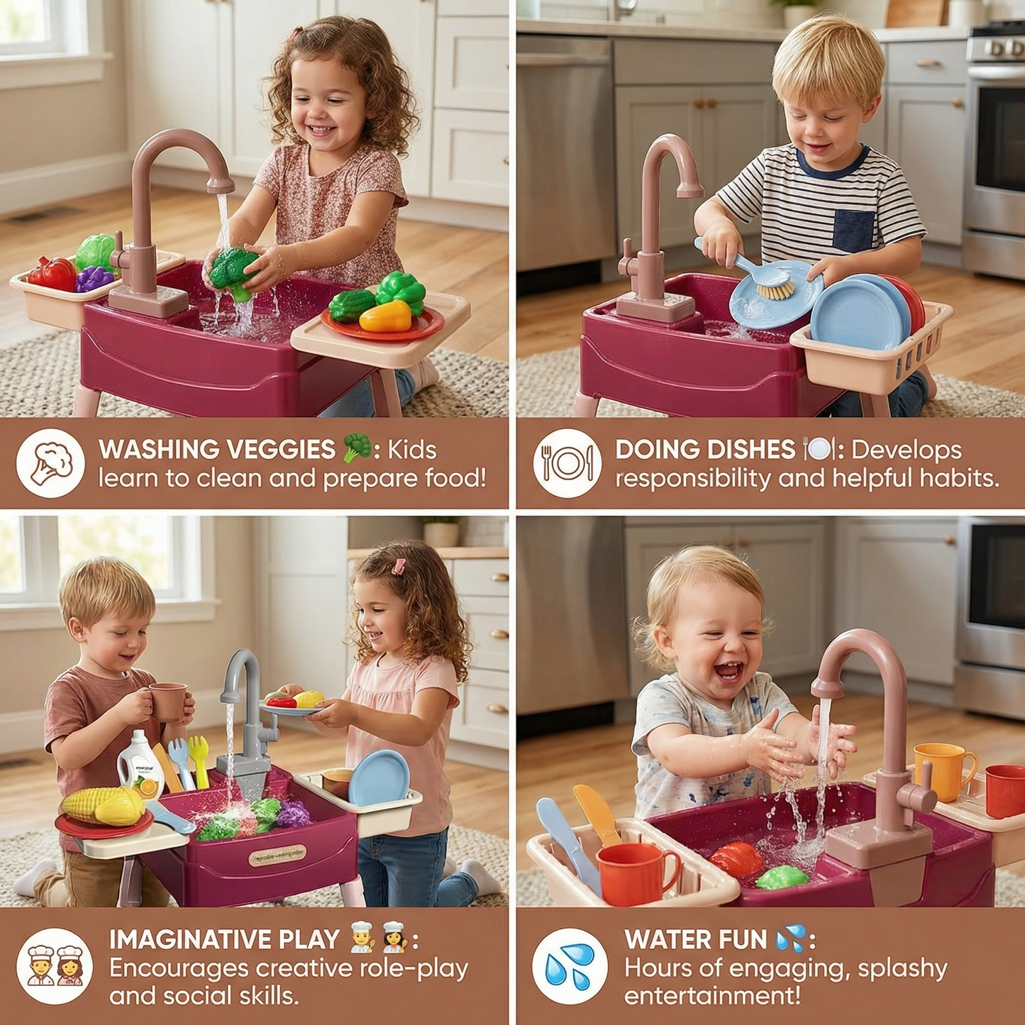 WaterWonder – Play Kitchen with Magic Faucet