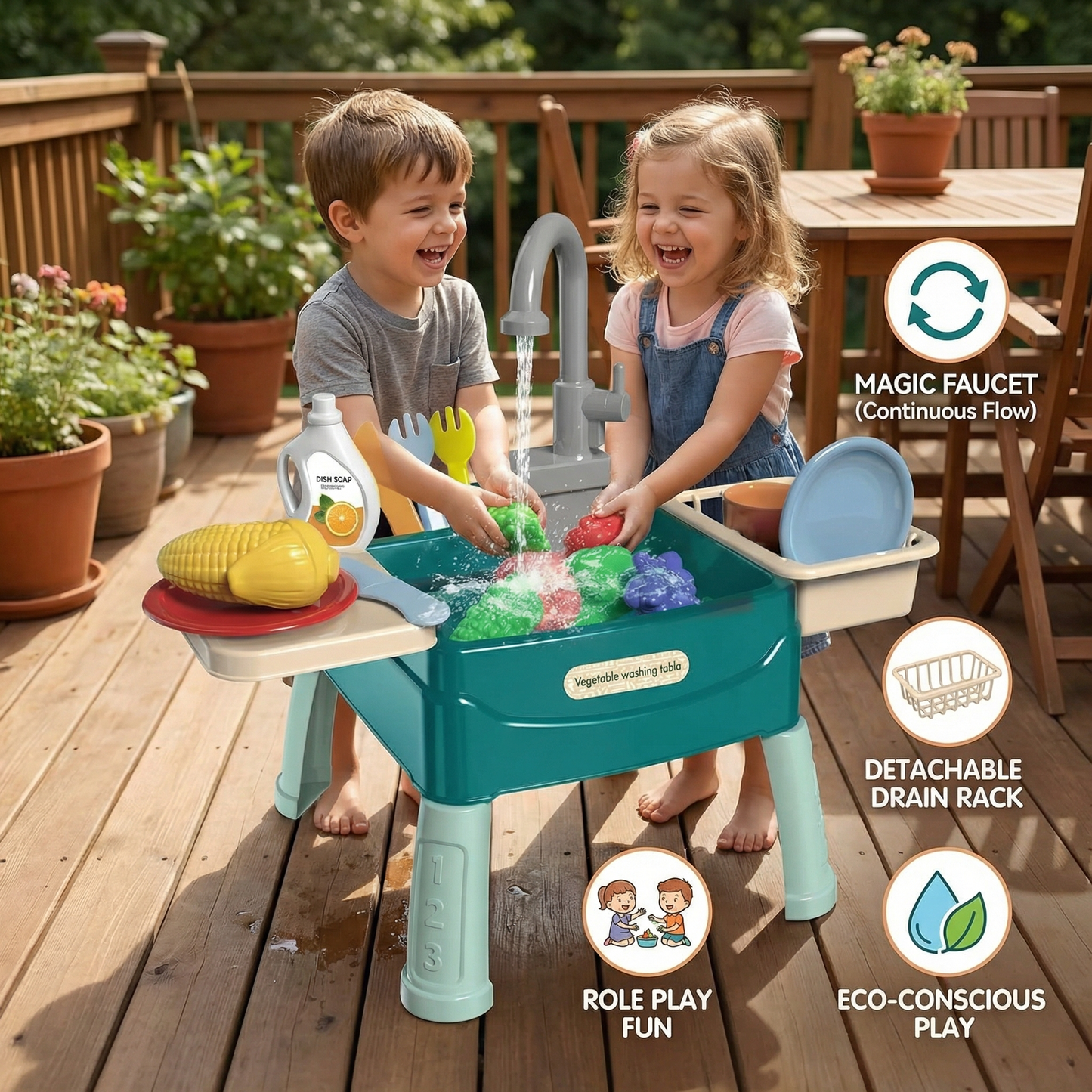 WaterWonder – Play Kitchen with Magic Faucet